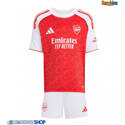 Maglie da calcio Arsenal Prima Maglia Bambino 2025-26 Manica Corta + Pantaloni corti)